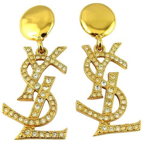 ysl crystal|ysl earrings and necklaces.